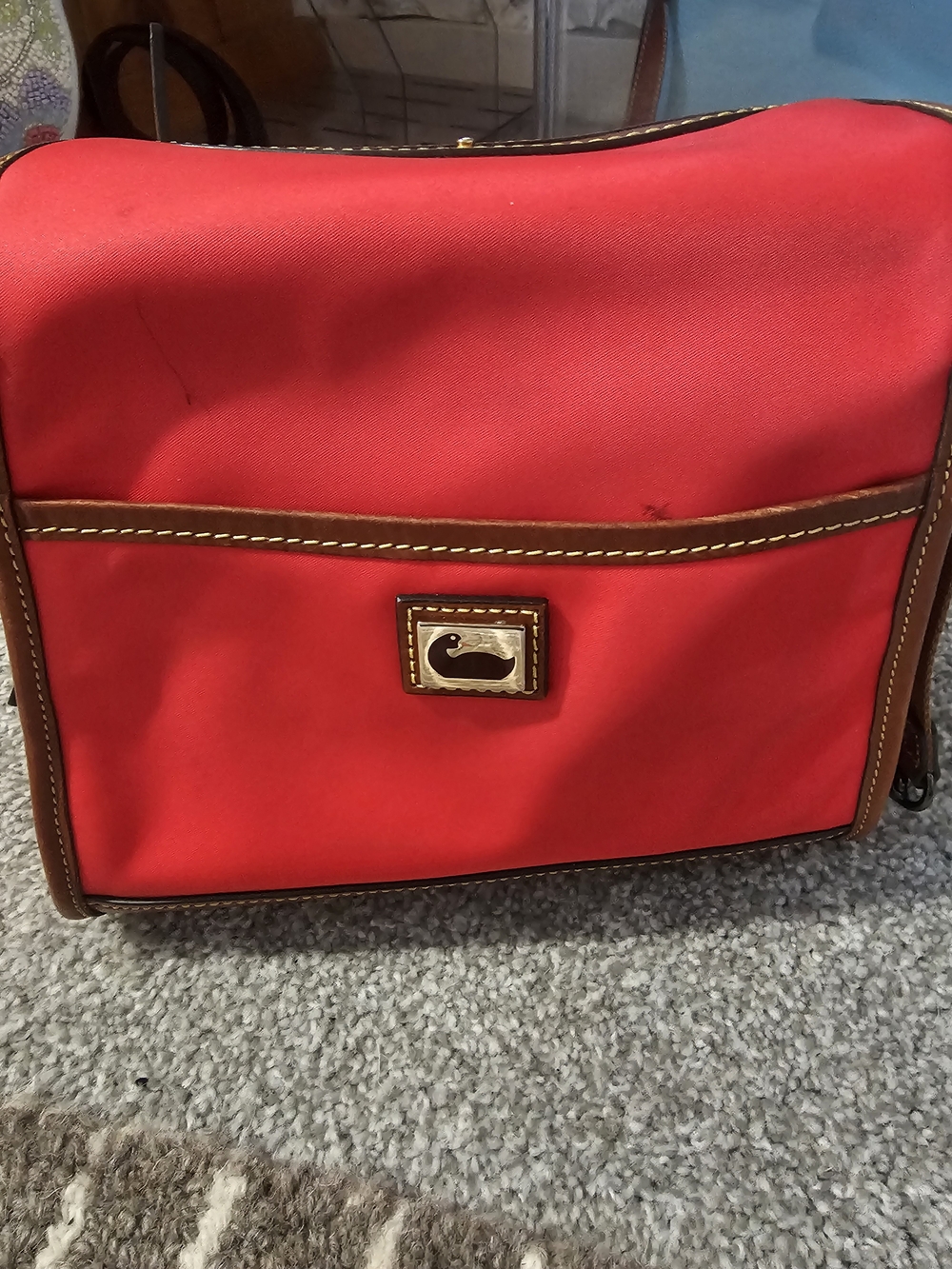Dooney & Bourke Red Nylon Crossbody Bag
